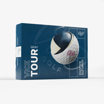 Vice Tour hennon vaaleanharmaa/pinkki, 12 kpl, uudet pallot
