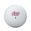 Vice Tour hennon vaaleanharmaa/pinkki, 12 kpl, uudet pallot