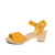 Wooden sandal Paula, lemon (vegetable-tanned)