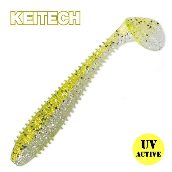 Chartreuse Ice Shad 3,8