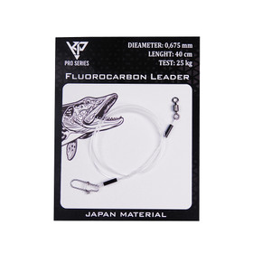 K.P Fluorocarbon Peruke 0.675mm/25kg 40cm 1kpl( NiceSnap1)