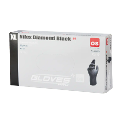 Nitriittikäsine OS Nilex Diamond Black PF 50kpl