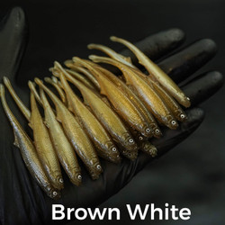 #809 Brown White 8cm 1kpl
