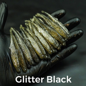 #807 Glitter Black 8cm 1kpl
