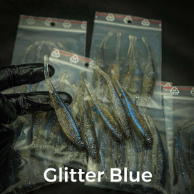 #857 Glitter Blue 10cm 1kpl