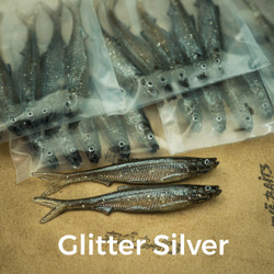 #307 Glitter Silver 8cm 1kpl