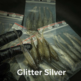 #858 Glitter Silver 10cm 1kpl