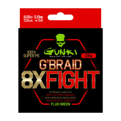 Gunki G´Braid 8X Fight 135m Fluorivihreä