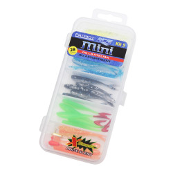 Patriot Ice Mini Pilkkijigilajitelma KIT-5 (25 jigiä, 2 morria ja vieherasia)