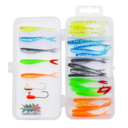 Patriot Ice Mini Pilkkijigilajitelma KIT-5 (25 jigiä, 2 morria ja vieherasia)