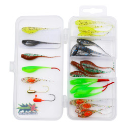 Patriot Ice Mini Pilkkijigilajitelma KIT-6 (25 jigiä, 2 morria ja vieherasia)