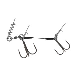 Mikado Jaws Double Evo Titanium 25kg, Treble Hook 1/0, 1