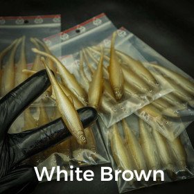 #859 White Brown 10cm 1kpl