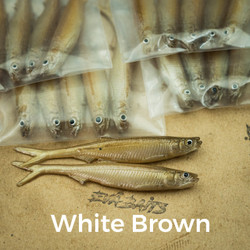 #312 White Brown 8cm 1kpl