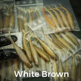 #312 White Brown 8cm 1kpl