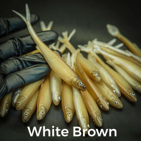 #208 White Brown 13cm 1kpl