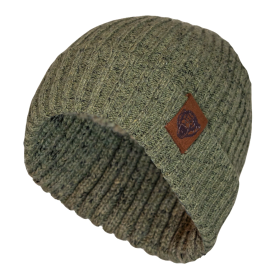 Fish Monkey Wooly Head Heavyweight Ribbed Wool Beanie Green