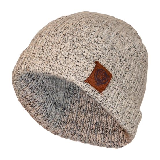 Fish Monkey Wooly Head Heavyweight Ribbed Wool Beanie Tan