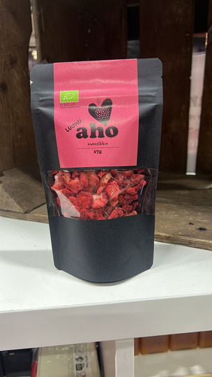 Freeze-dried organic strawberry, pieces 17g