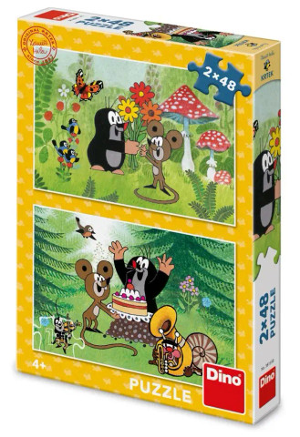 Mullvaden pussel, 2x48 bitar, fest