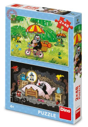 Mullvaden pussel, 2x48 bitar, dag