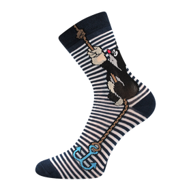 Sockor, blå ankare (storlek 20/24 - 30/34)