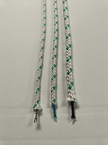 PP-multifilament Ø 8 mm, 200/krt, vit/grön (M)