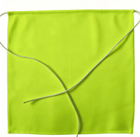 Pyydysmerkin lippu 22 x 22 cm, keltainen