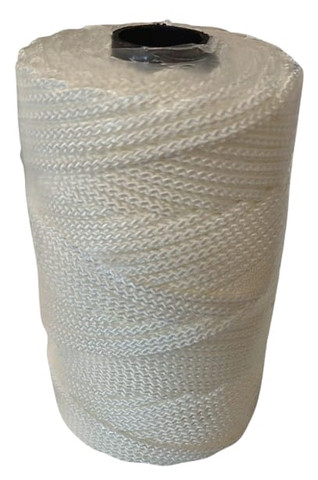 Punottu polyesteri (PES) Ø 4 mm, 1 kg/rll (n. 106 m), valkoinen