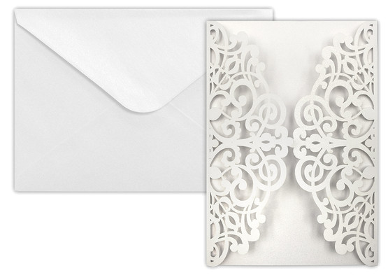 Kortti+kuori Deco helmiäisvalkoinen 