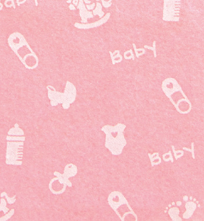 Askarteluhuopa Baby vaaleanpunainen/valkoinen