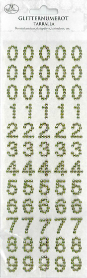  Glitternumerot kulta