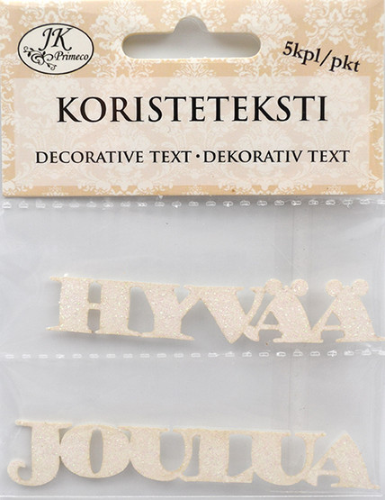 Koristeteksti Hyvää Joulua 