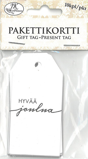 Pakettikortti Hyvää Joulua