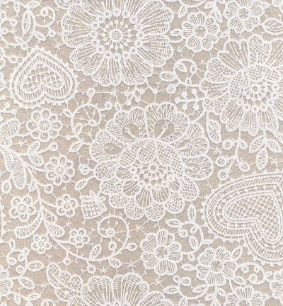 Askarteluhuopa pitsi Beige/Cream