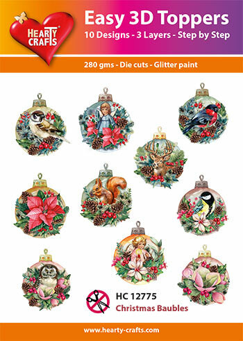 3D-paketti, isot joulupallot