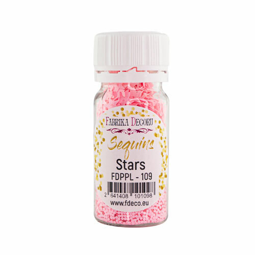 Sequins Stars, vaaleanpunainen 