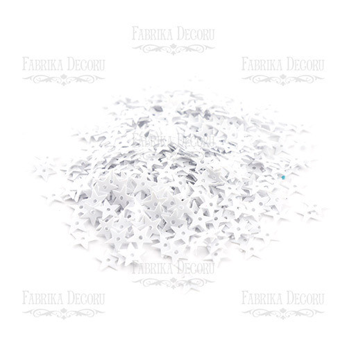 Sequins Stars, valkoinen