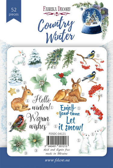 Fabrika Dekoru - Country winter, 52 kpl