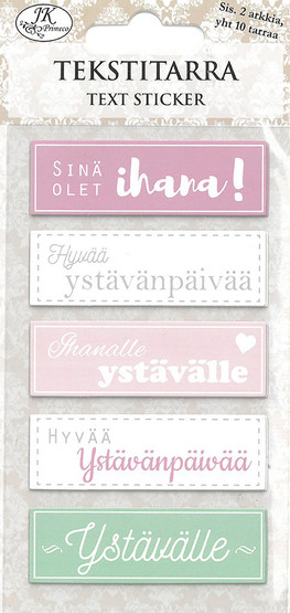  Tekstitarra Ystävälle 2ark