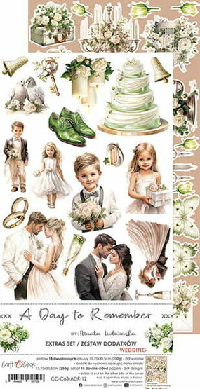 Craft O’Clock leikekuvat – A DAY TO REMEMBER - EXTRAS set - WEDDING 