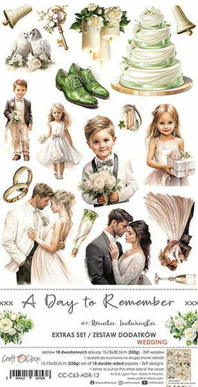 Craft O’Clock leikekuvat – A DAY TO REMEMBER - EXTRAS set - WEDDING 