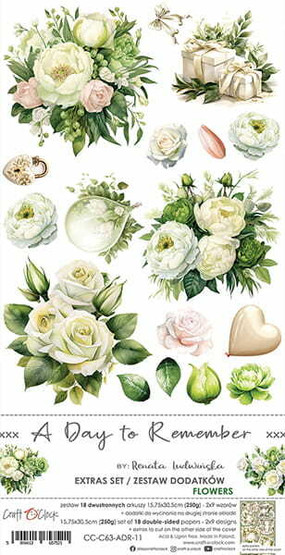 Craft O’Clock leikekuvat – A DAY TO REMEMBER - EXTRAS set - FLOWERS 