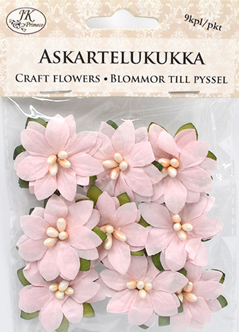 Askartelukukka Joulutähti valkoinen