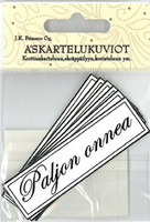 Askartelukuviot Paljon onnea musta 6kpl