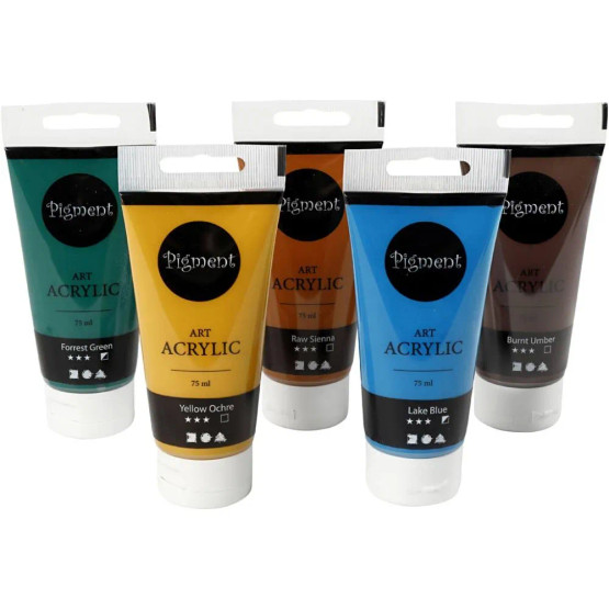 Akryylimalli 5x 75 ml