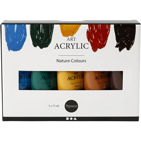 Akryylimalli 5x 75 ml