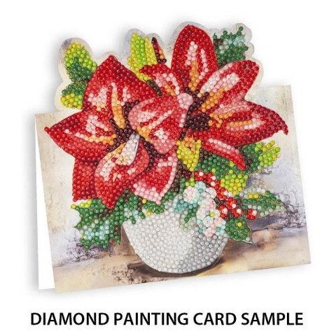 Timanttimaalauskortti Amaryllis 16x16cm