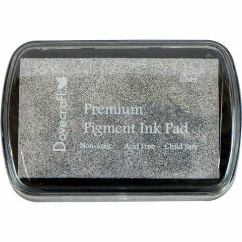 Dovecraft Premium Raised Pigment Ink Stamp Pad - SILVER