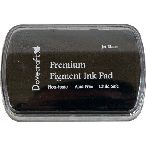 Dovecraft Premium Pigment Ink Pad, Jet Black 